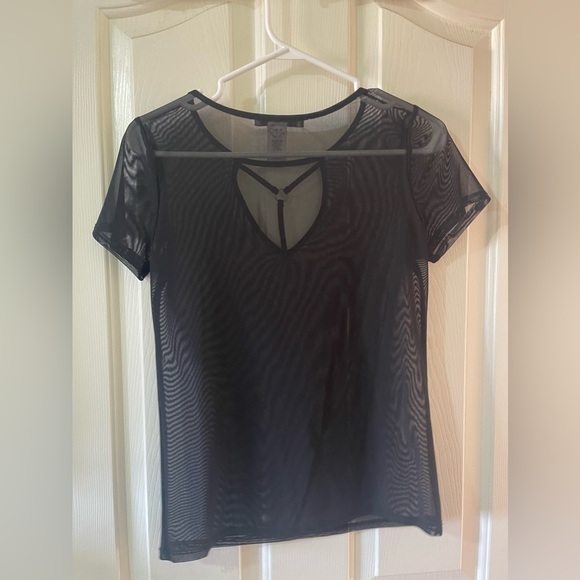 Black transparent shirt - Picture 2 of 3